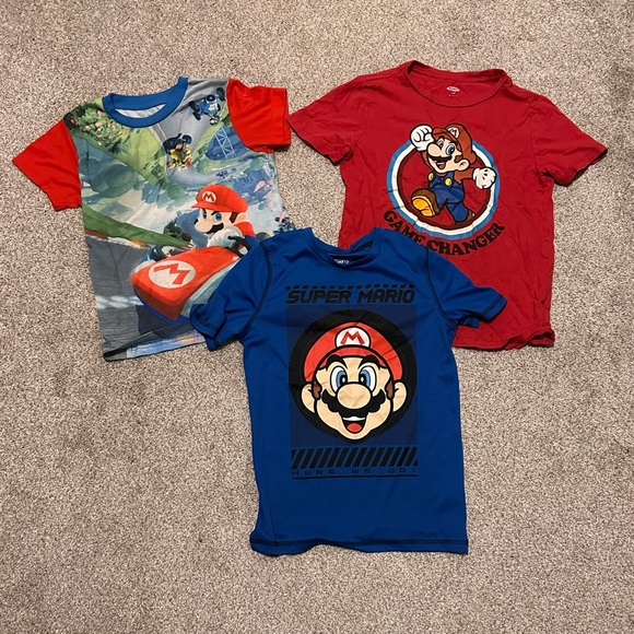 jumping beans Other - Kids Mario T-Shirt Trio - Red and Blue